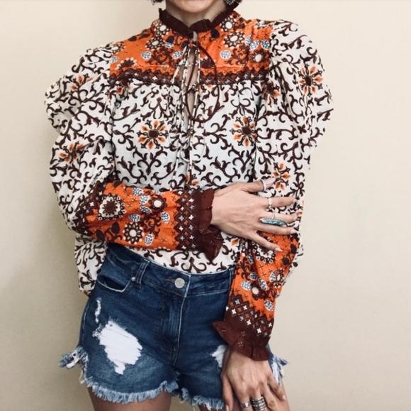 House of Harlow 1960 Tops - House of Harlow 1960 Revolve Cottagecore Blouse